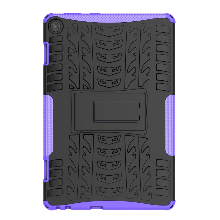 For Lenovo Tab M10 3rd Gen Tire Texture TPU + PC Tablet Case with Holder