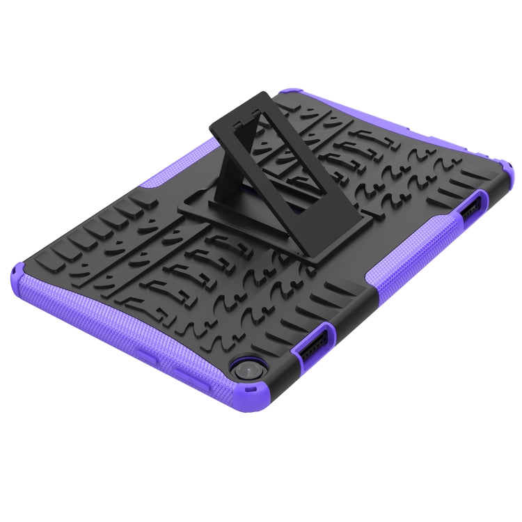 For Lenovo Tab M10 3rd Gen Tire Texture TPU + PC Tablet Case with Holder