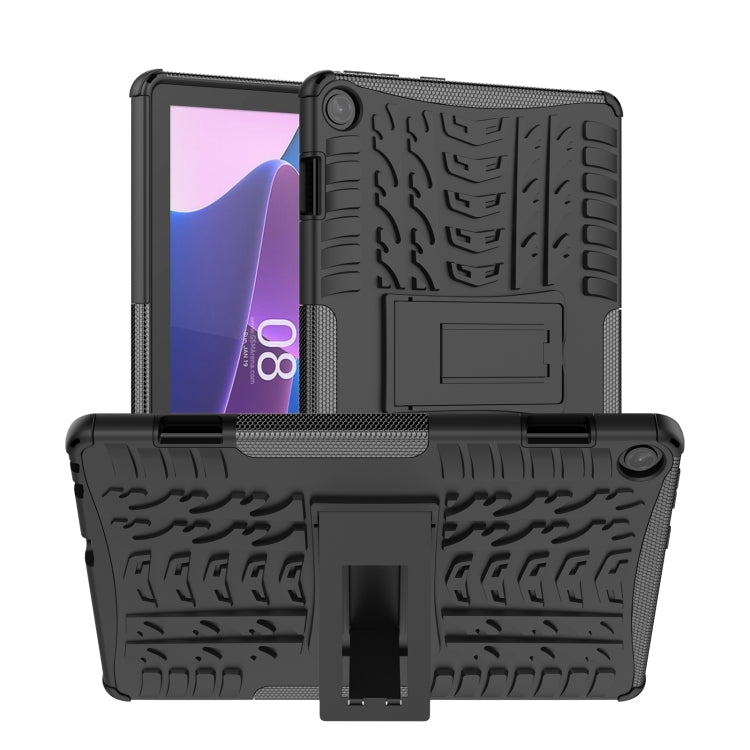 For Lenovo Tab M10 3rd Gen Tire Texture TPU + PC Tablet Case with Holder