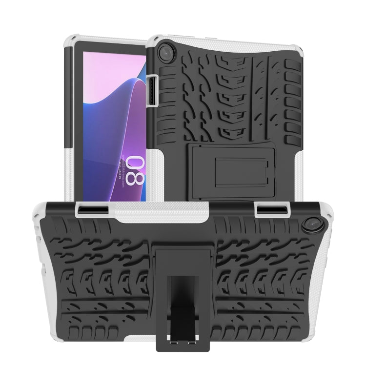 For Lenovo Tab M10 3rd Gen Tire Texture TPU + PC Tablet Case with Holder