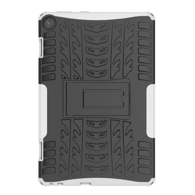 For Lenovo Tab M10 3rd Gen Tire Texture TPU + PC Tablet Case with Holder