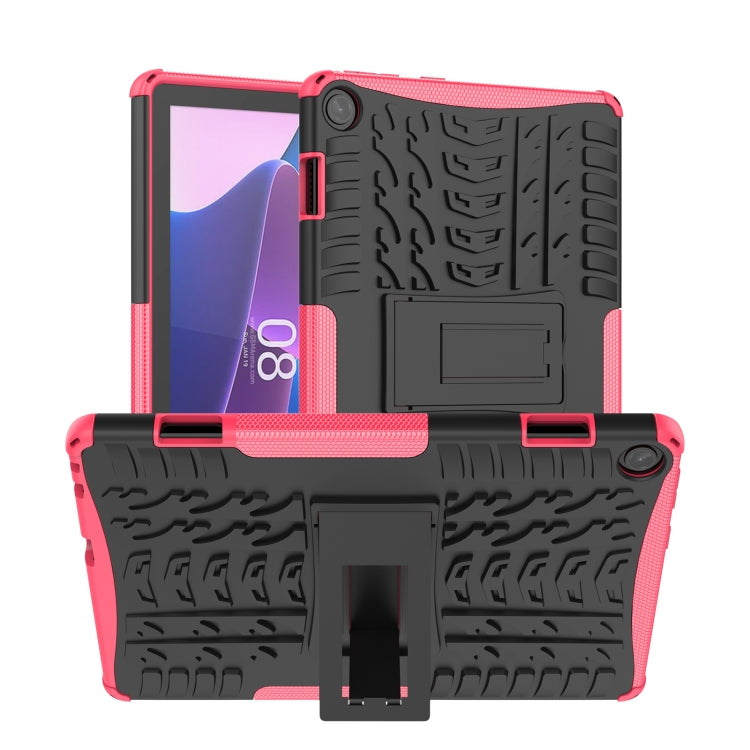 For Lenovo Tab M10 3rd Gen Tire Texture TPU + PC Tablet Case with Holder