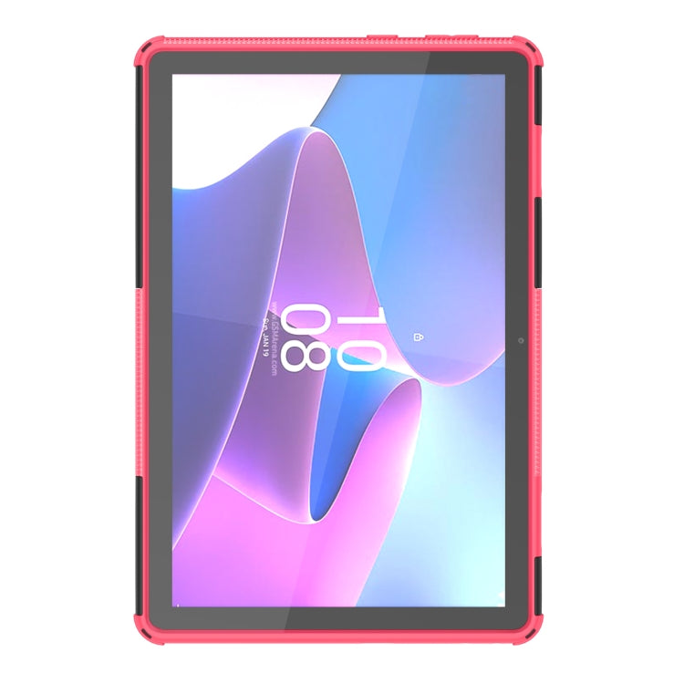 For Lenovo Tab M10 3rd Gen Tire Texture TPU + PC Tablet Case with Holder