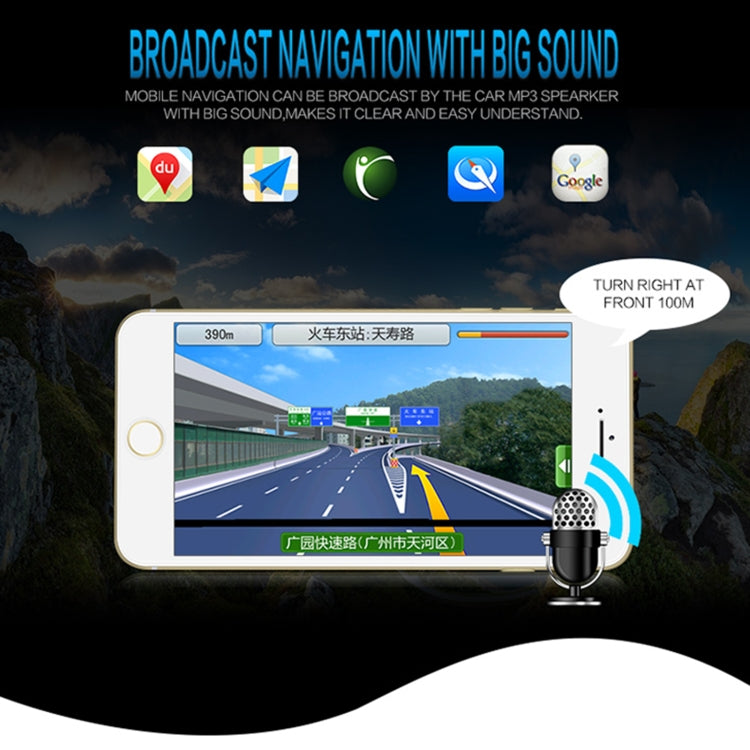 8808 Car Stereo Radio MP3 Audio Player Support Bluetooth Hand-free Calling / TF Card / U disk / AUX