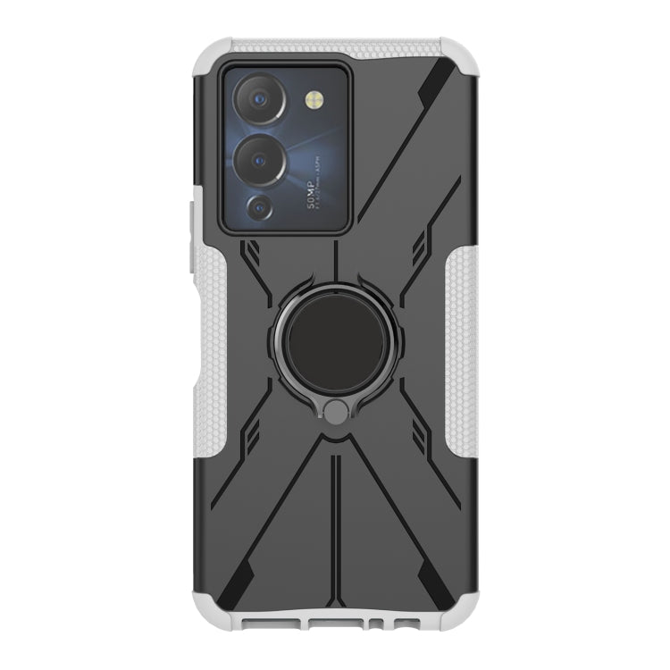 For Infinix Note 12 G96 Armor Bear Shockproof PC + TPU Phone Case with Ring