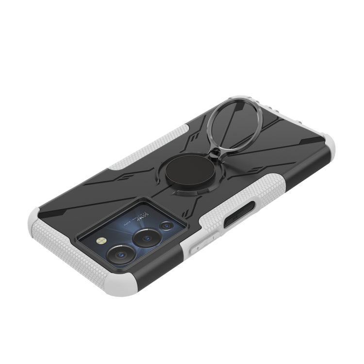 For Infinix Note 12 G96 Armor Bear Shockproof PC + TPU Phone Case with Ring