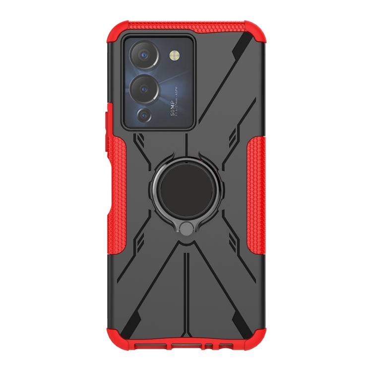 For Infinix Note 12 G96 Armor Bear Shockproof PC + TPU Phone Case with Ring