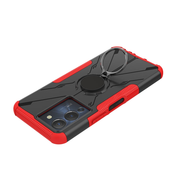 For Infinix Note 12 G96 Armor Bear Shockproof PC + TPU Phone Case with Ring