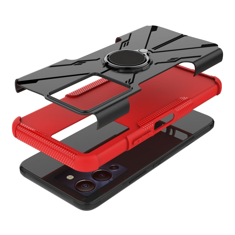 For Infinix Note 12 G96 Armor Bear Shockproof PC + TPU Phone Case with Ring