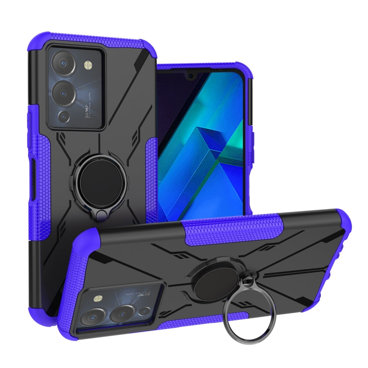 For Infinix Note 12 G96 Armor Bear Shockproof PC + TPU Phone Case with Ring