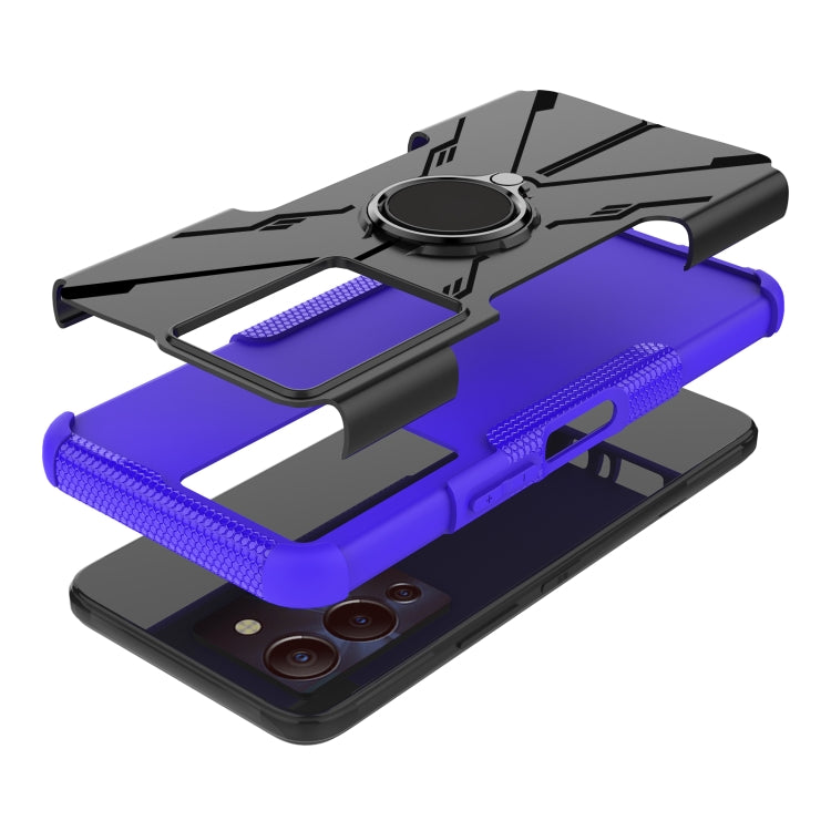 For Infinix Note 12 G96 Armor Bear Shockproof PC + TPU Phone Case with Ring