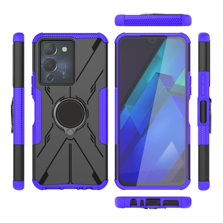 For Infinix Note 12 G96 Armor Bear Shockproof PC + TPU Phone Case with Ring