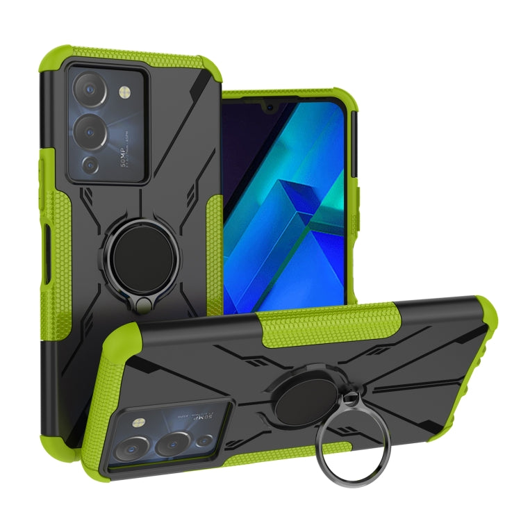 For Infinix Note 12 G96 Armor Bear Shockproof PC + TPU Phone Case with Ring