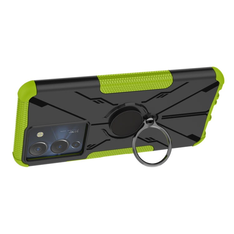 For Infinix Note 12 G96 Armor Bear Shockproof PC + TPU Phone Case with Ring