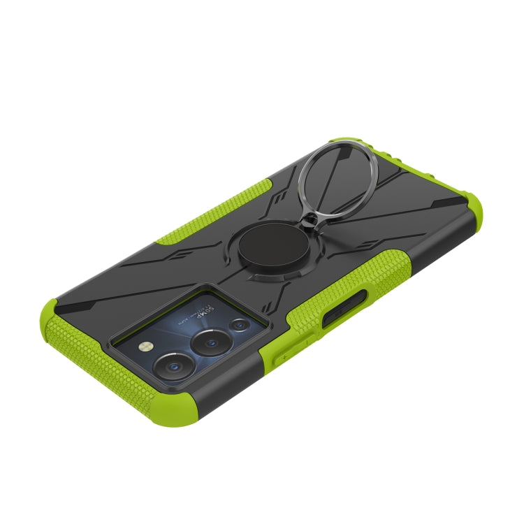 For Infinix Note 12 G96 Armor Bear Shockproof PC + TPU Phone Case with Ring