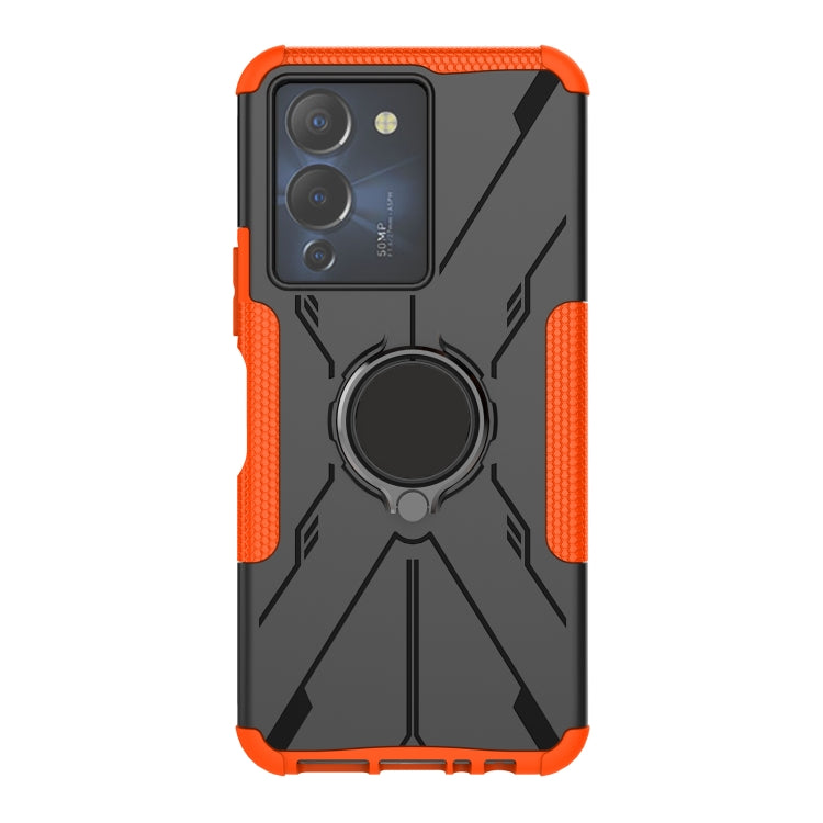For Infinix Note 12 G96 Armor Bear Shockproof PC + TPU Phone Case with Ring