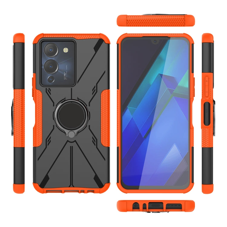 For Infinix Note 12 G96 Armor Bear Shockproof PC + TPU Phone Case with Ring