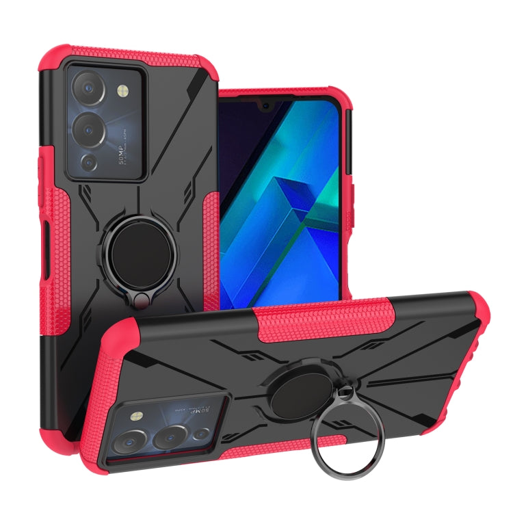 For Infinix Note 12 G96 Armor Bear Shockproof PC + TPU Phone Case with Ring