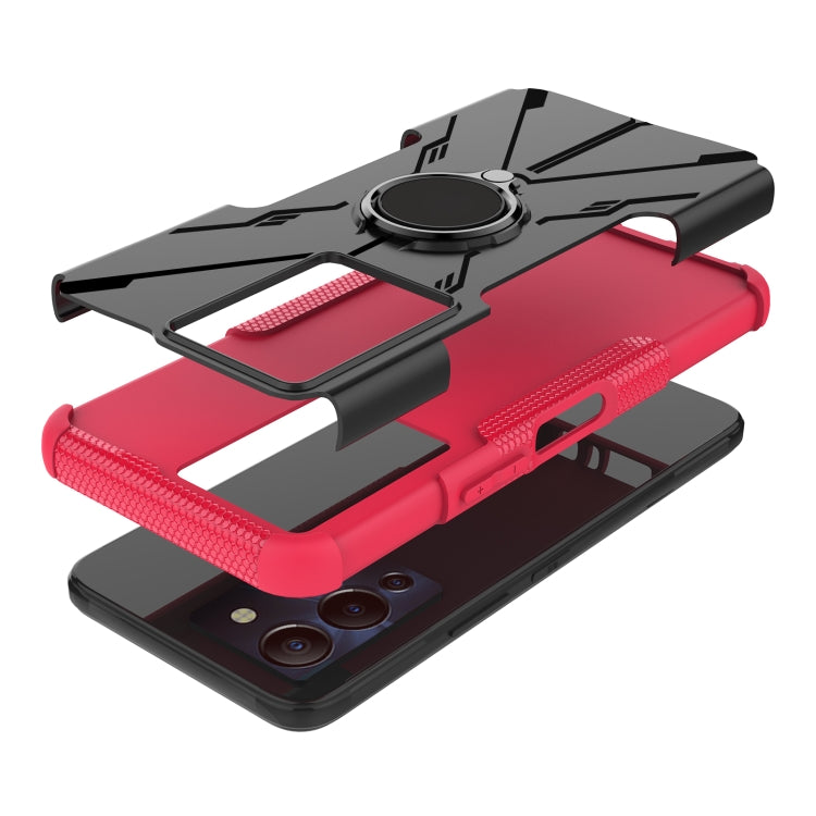 For Infinix Note 12 G96 Armor Bear Shockproof PC + TPU Phone Case with Ring