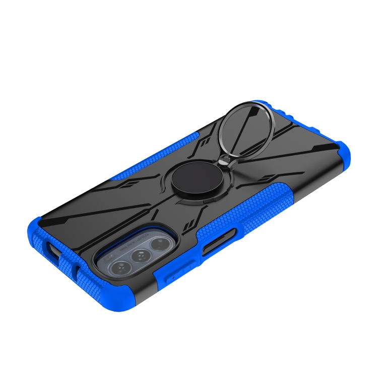 For Motorola Moto G62 5G Armor Bear Shockproof PC + TPU Phone Case with Ring