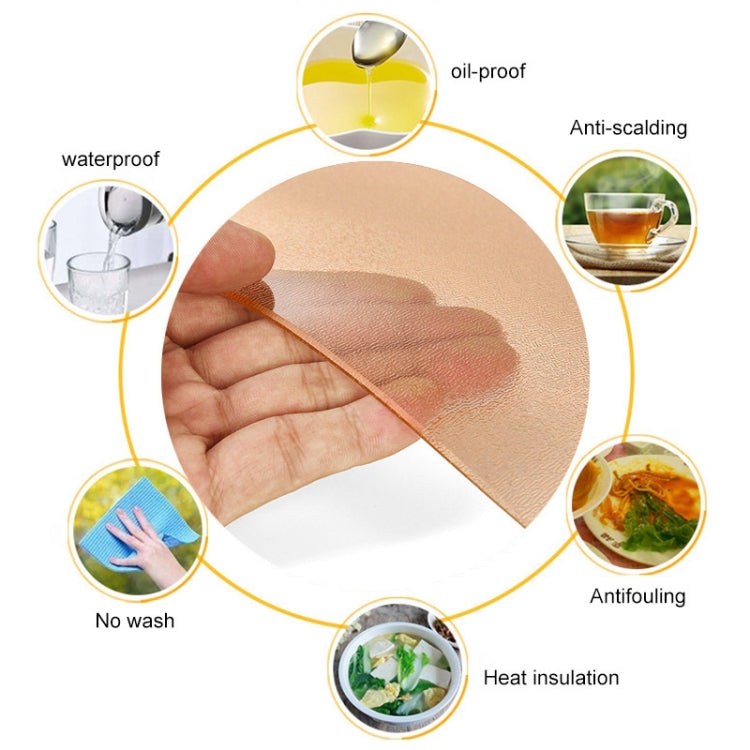 60x120cm Waterproof Oilproof PVC Disposable Tablecloth Coffee Table Mat