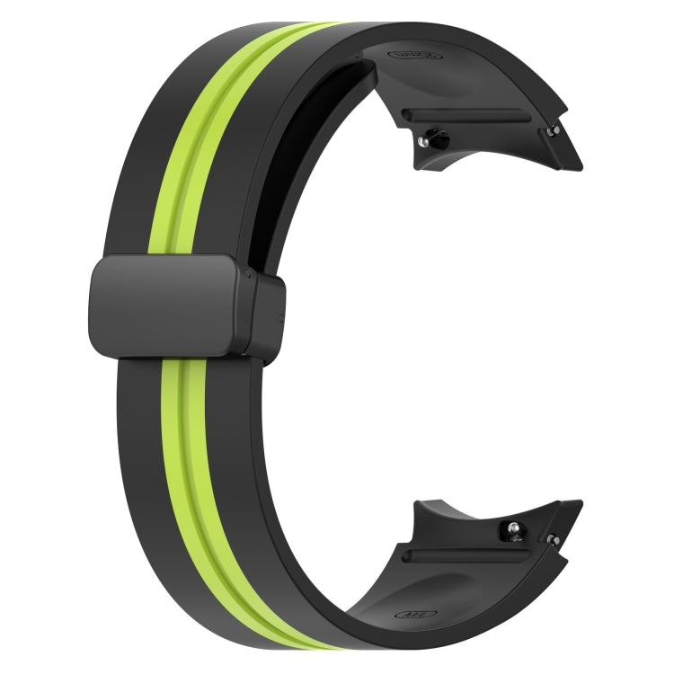 For Samsung Galaxy Watch5 Pro Two-color Stripe Silicone Watch Band
