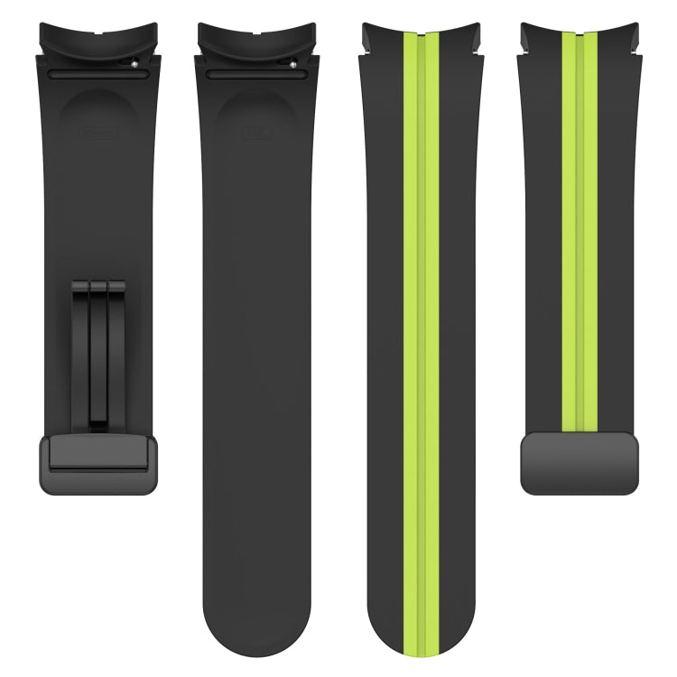 For Samsung Galaxy Watch5 Pro Two-color Stripe Silicone Watch Band