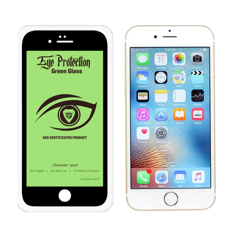 For iPhone 6 Plus MIETUBL 9H Hardness Eye-caring Anti-glare Green Light Tempered Glass Film