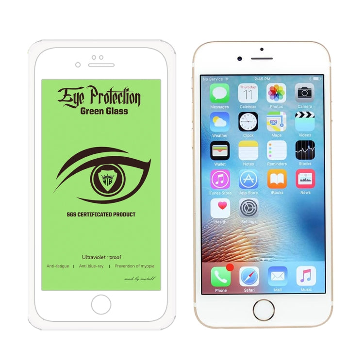 For iPhone 6 Plus MIETUBL 9H Hardness Eye-caring Anti-glare Green Light Tempered Glass Film