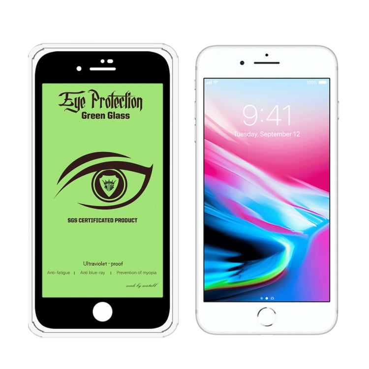 For iPhone 7 Plus / 8 Plus MIETUBL 9H Hardness Eye-caring Anti-glare Green Light Tempered Glass Film