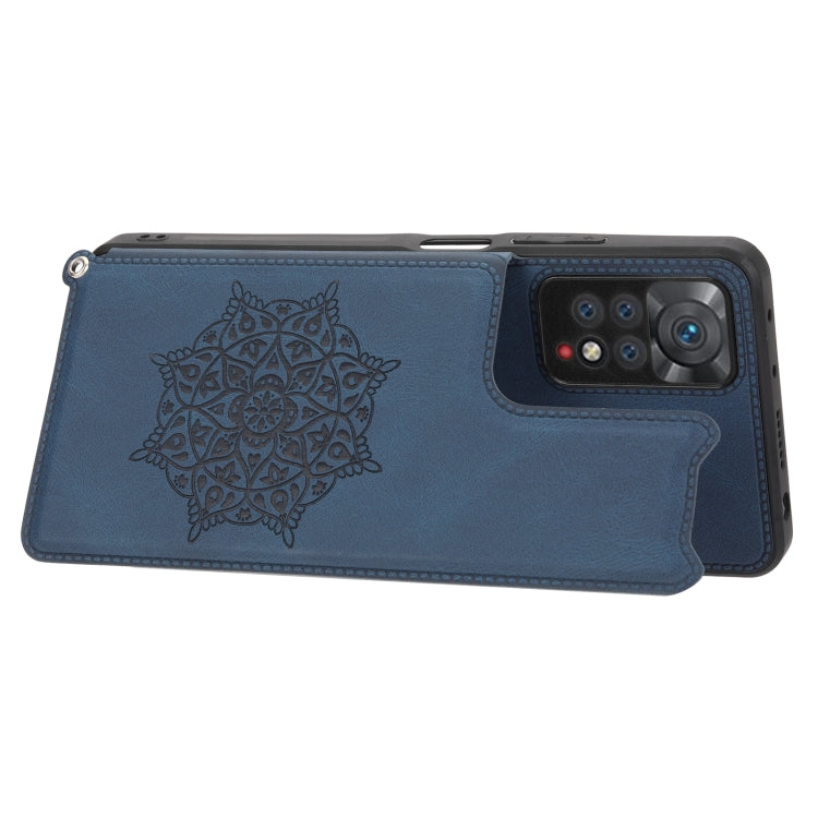 For Xiaomi Redmi Note 11S Mandala Embossed Phone Case with Holder