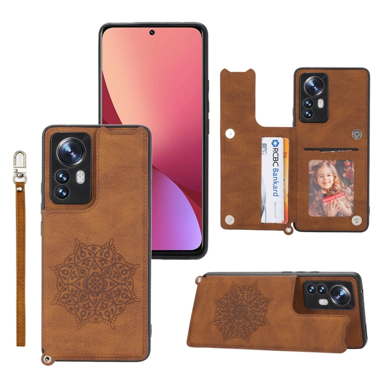 For Xiaomi 12 Lite Mandala Embossed Phone Case with Holder