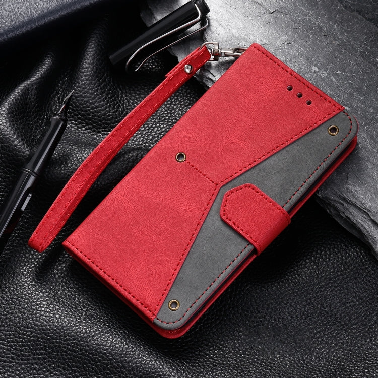 For iPhone 14 Pro Nail Skin Feel Stitching Calf Texture Leather Phone Case