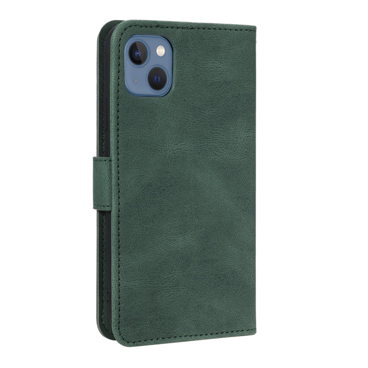 For iPhone 12 mini Nail Skin Feel Stitching Calf Texture Leather Phone Case