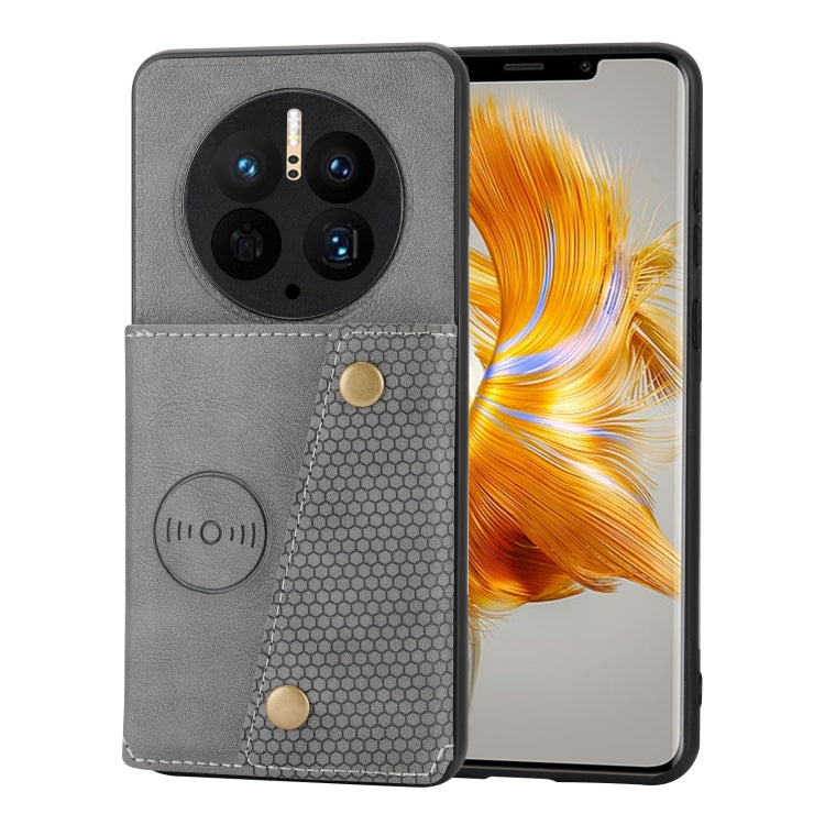 For Huawei Mate 50 Pro Double Buckle Magnetic Phone Case