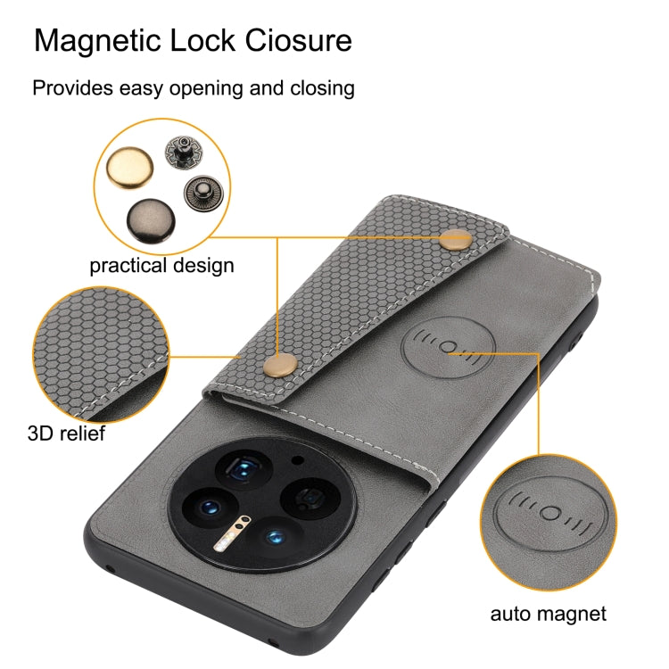 For Huawei Mate 50 Pro Double Buckle Magnetic Phone Case