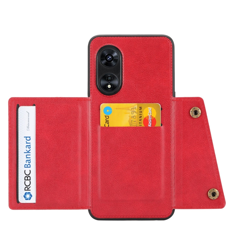 For OPPO A97 5G Double Buckle Magnetic Phone Case