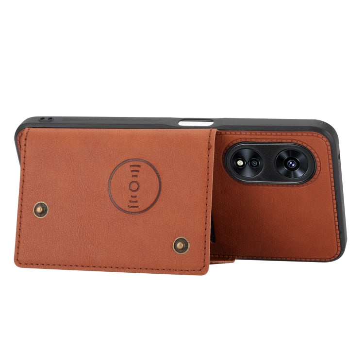 For OPPO A97 5G Double Buckle Magnetic Phone Case