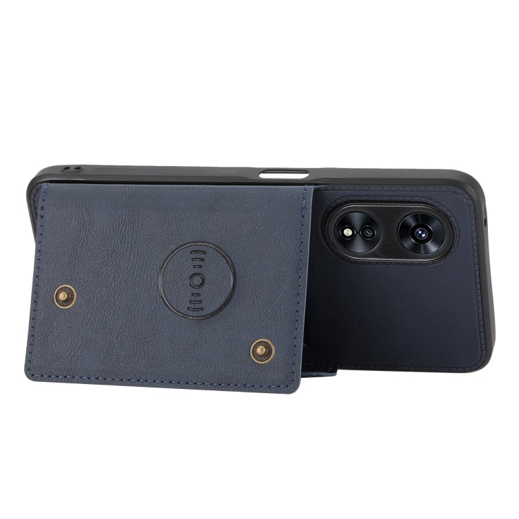 For OPPO A97 5G Double Buckle Magnetic Phone Case