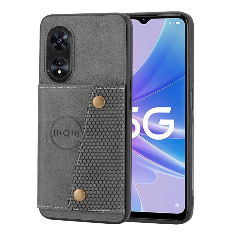 For OPPO A97 5G Double Buckle Magnetic Phone Case