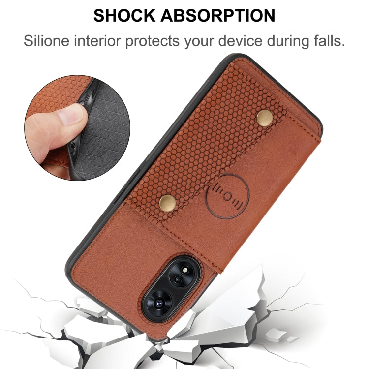 For OPPO A97 5G Double Buckle Magnetic Phone Case