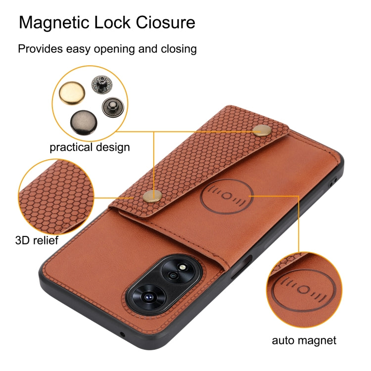 For OPPO A97 5G Double Buckle Magnetic Phone Case