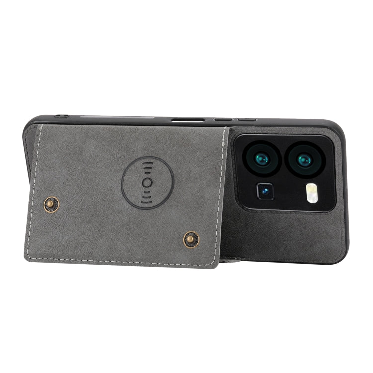 For vivo V25 5G / X80 Lite Double Buckle Magnetic Phone Case