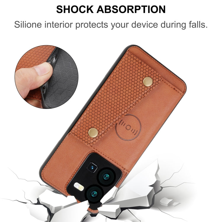 For vivo V25 5G / X80 Lite Double Buckle Magnetic Phone Case
