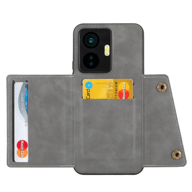 For vivo Y55 4G Double Buckle Magnetic Phone Case