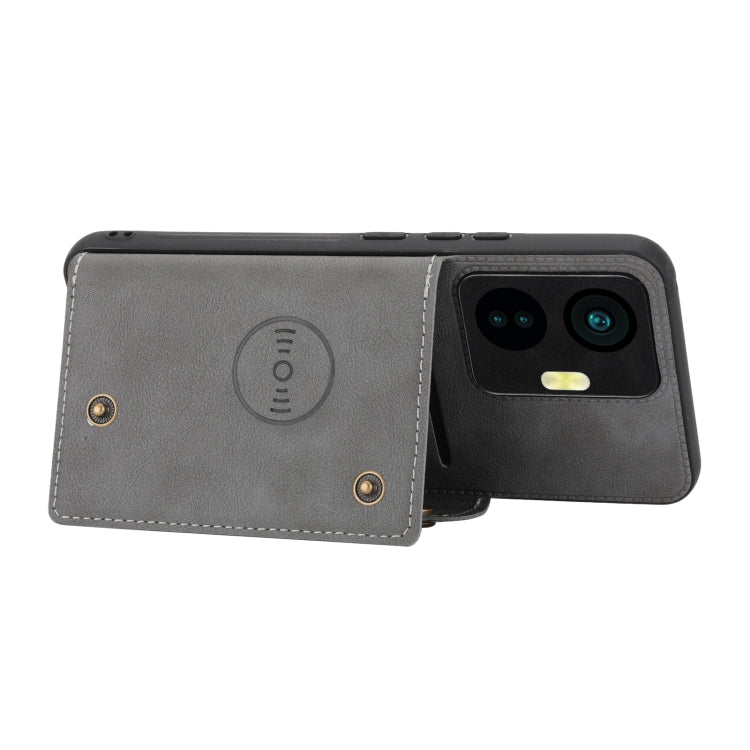 For vivo Y55 4G Double Buckle Magnetic Phone Case