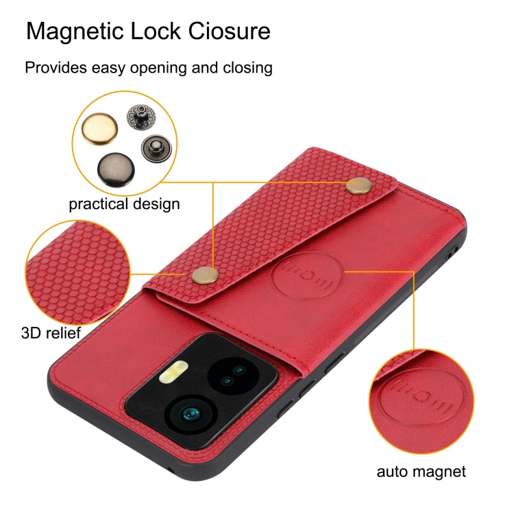 For vivo Y55 4G Double Buckle Magnetic Phone Case