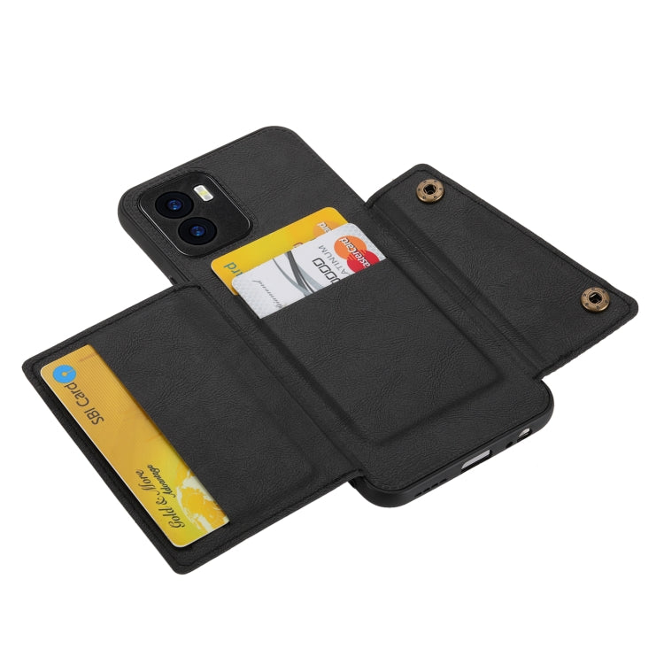 For vivo Y16 Double Buckle Magnetic Phone Case