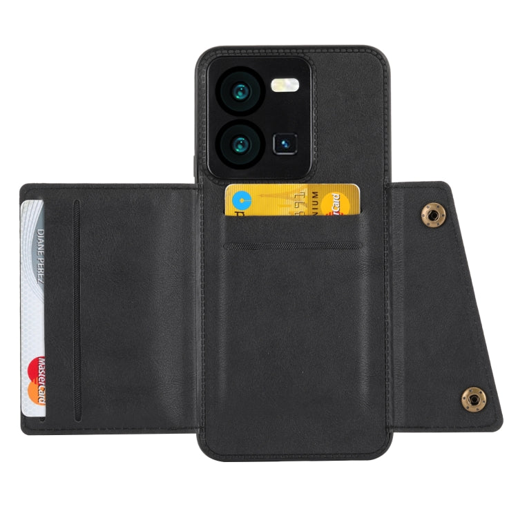 For vivo Y35 Double Buckle Magnetic Phone Case