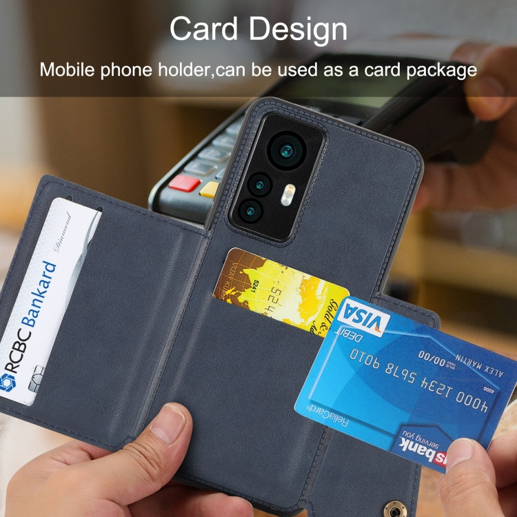 For Xiaomi Redmi K50 Ultra / 12T / 12 Pro Double Buckle Magnetic Phone Case